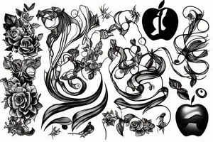 Apple notebook tattoo idea