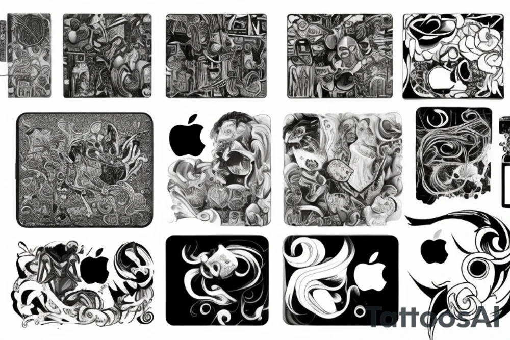 Apple notebook tattoo idea