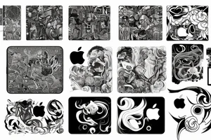 Apple notebook tattoo idea