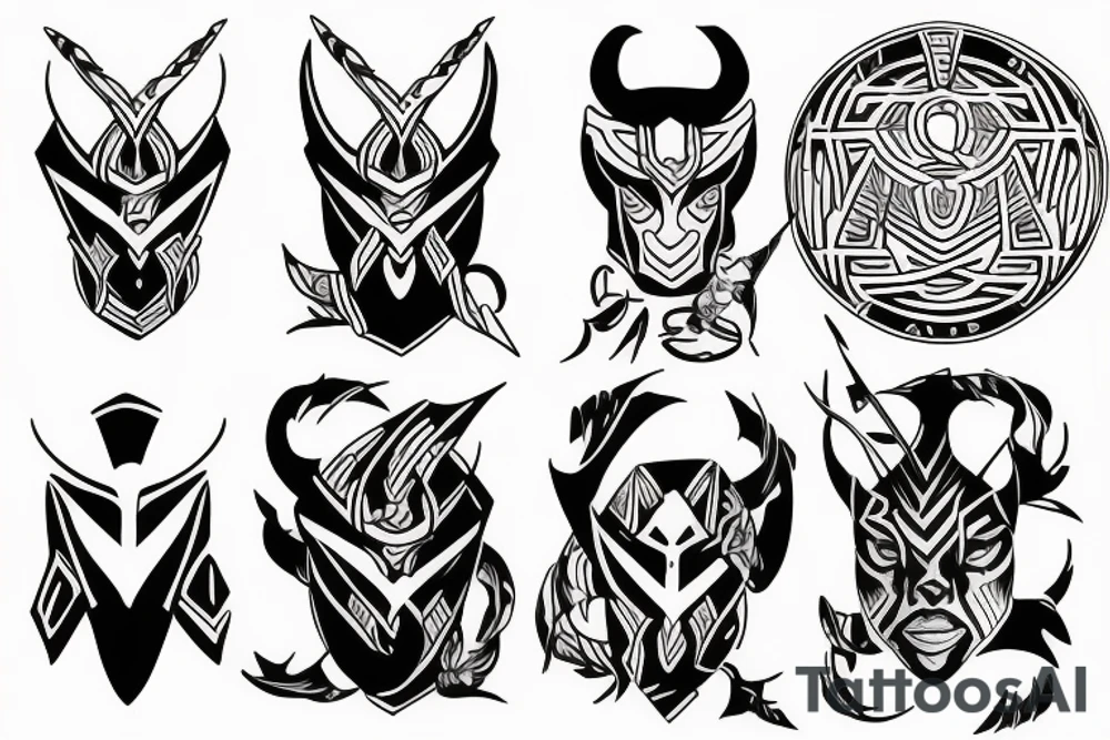 loki and his children tattoo tattoo idea