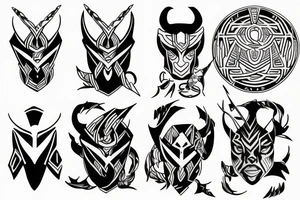 loki and his children tattoo tattoo idea