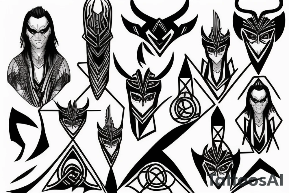 loki and his children tattoo tattoo idea