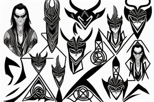 loki and his children tattoo tattoo idea