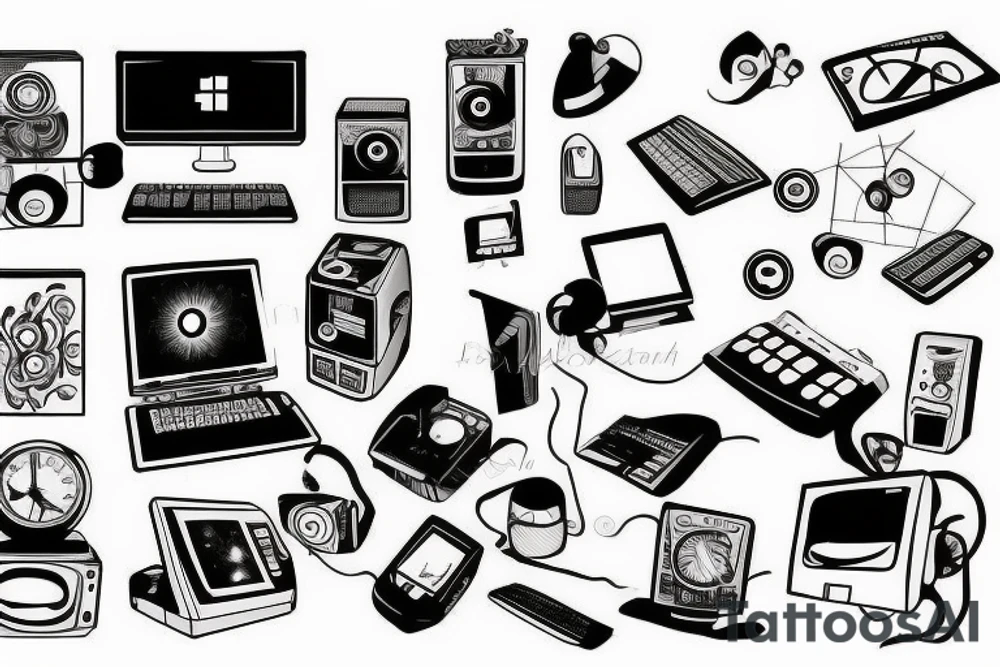 Computer tattoo idea