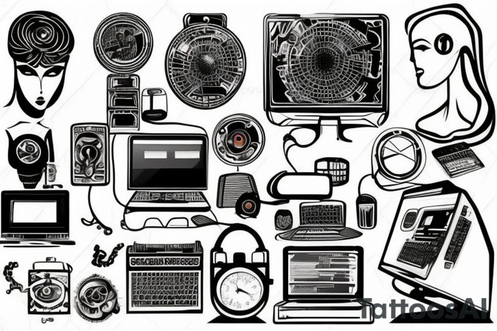 Computer tattoo idea