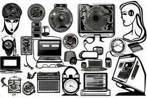 Computer tattoo idea