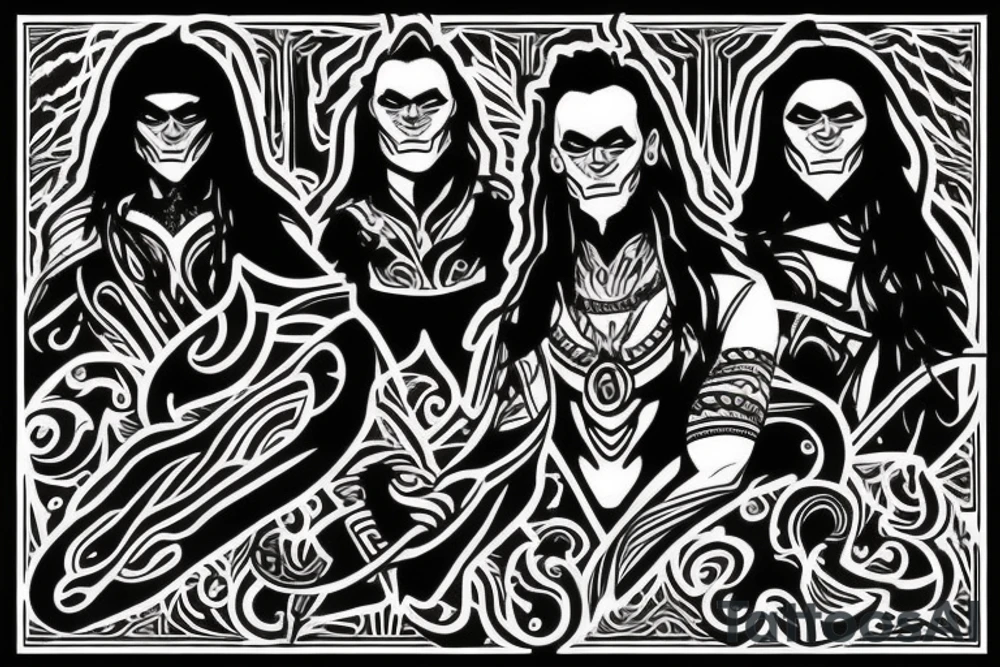 loki and his children tattoo tattoo idea