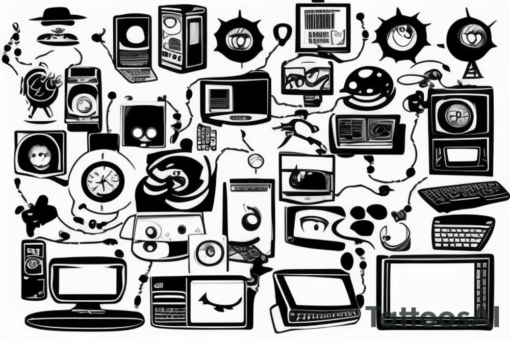 Computer tattoo idea