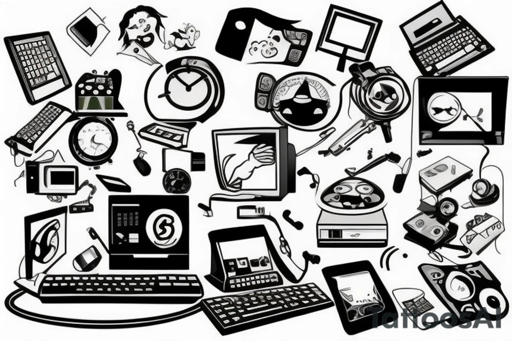 Computer tattoo idea