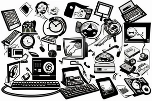 Computer tattoo idea