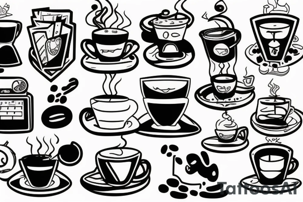 Coding and caffe tattoo idea