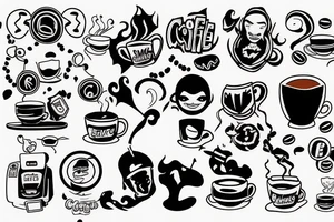 Coding and caffe tattoo idea