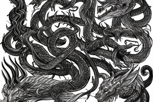 loki, hel, fenrir, jormungandr tattoo idea