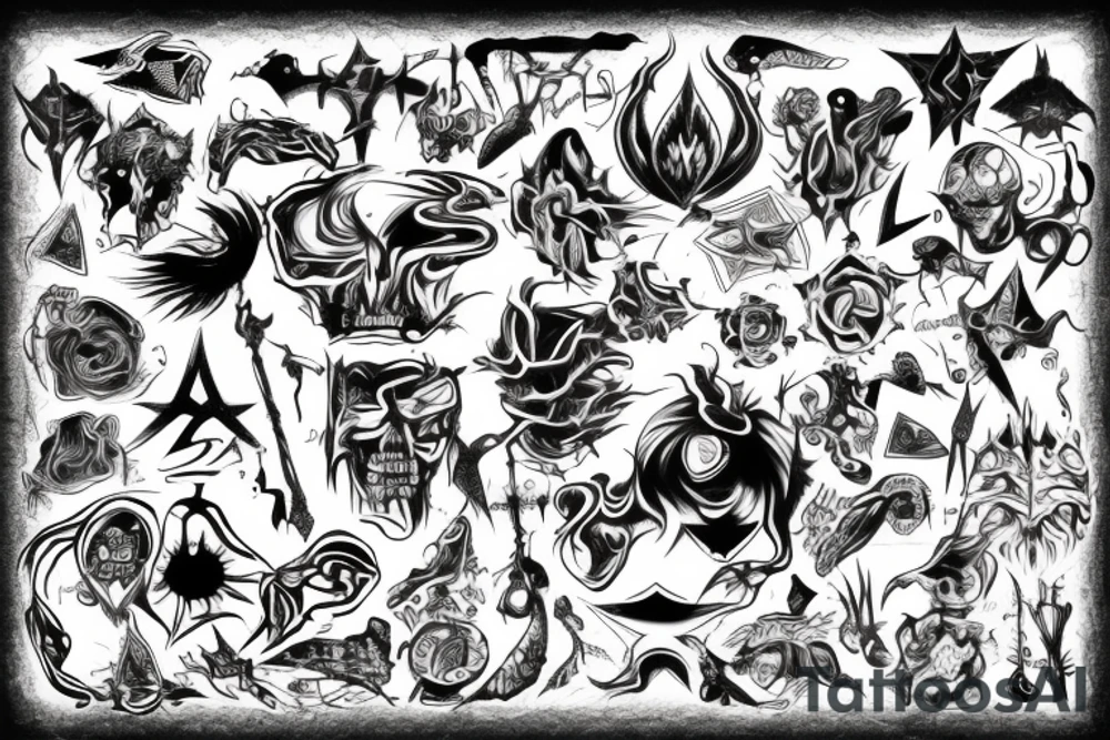Symbol of chaos tattoo idea