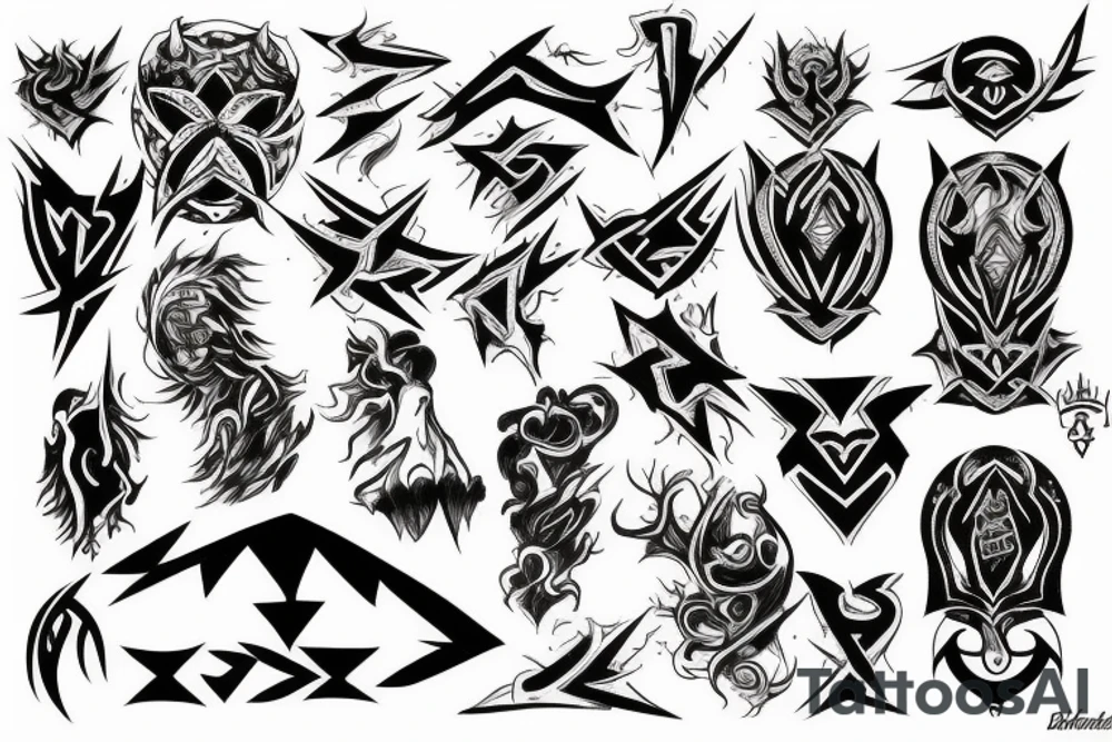 Symbol of chaos tattoo idea