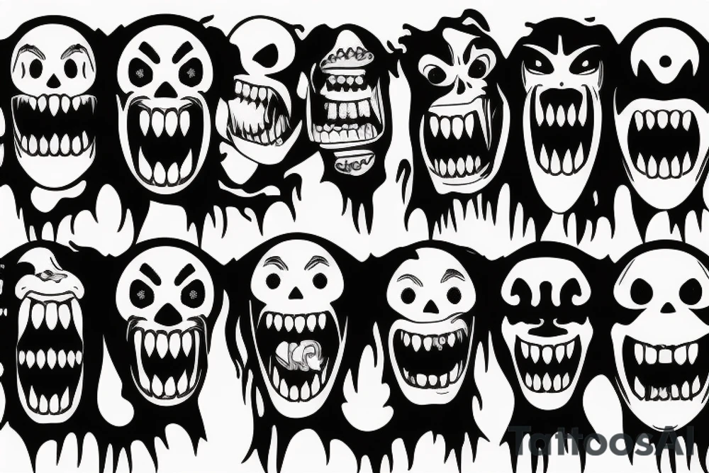 smile from horror movie Smiley tattoo idea