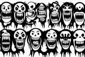 smile from horror movie Smiley tattoo idea