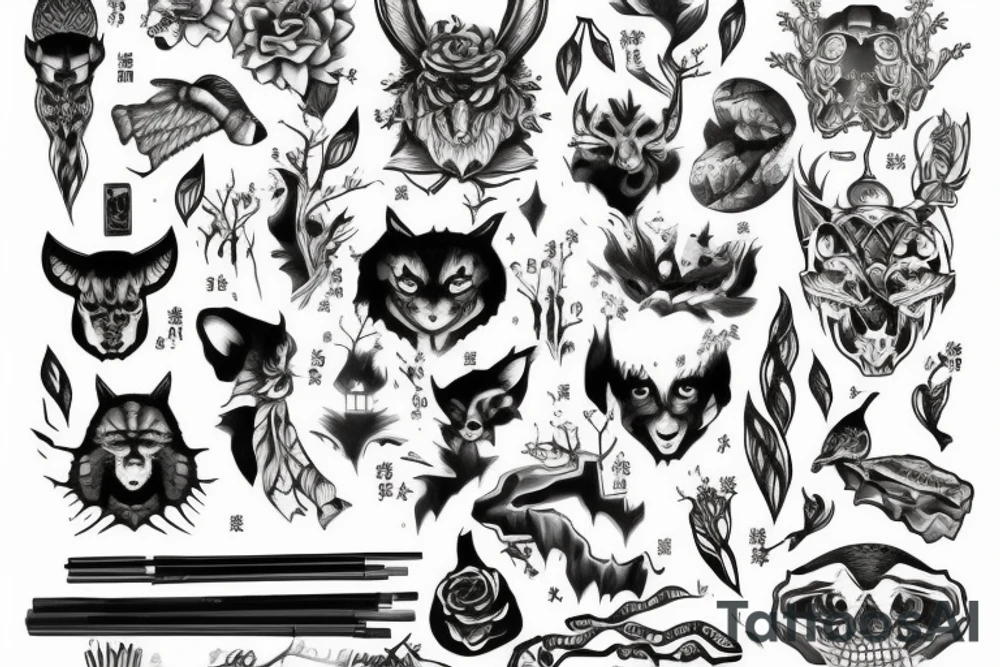 Tifer in the woods tattoo idea