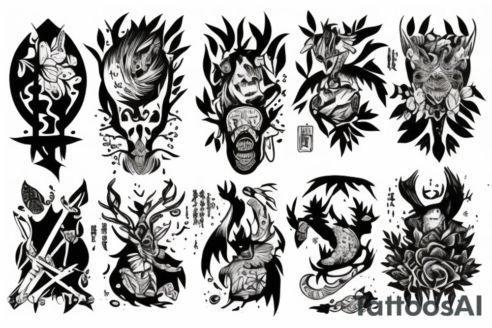 Tifer in the woods tattoo idea