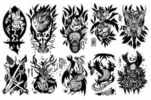 Tifer in the woods tattoo idea