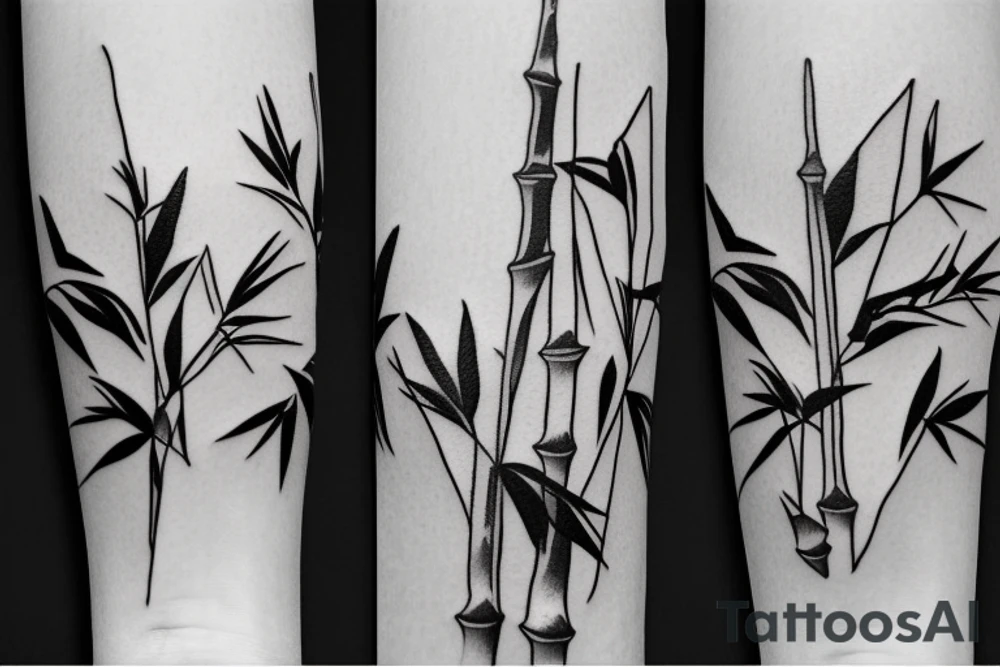 Bamboo stick tattoo idea