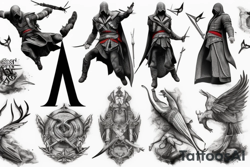 Assassin’s Creed leap of faith tattoo idea