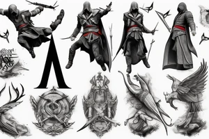 Assassin’s Creed leap of faith tattoo idea
