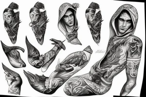 Ezio doing a leap of faith tattoo idea