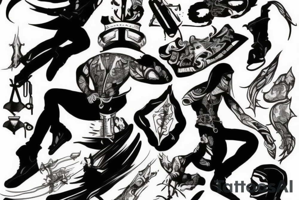 assassin doing a leap of faith down tattoo idea assassin doing a leap of faith down tattoo idea