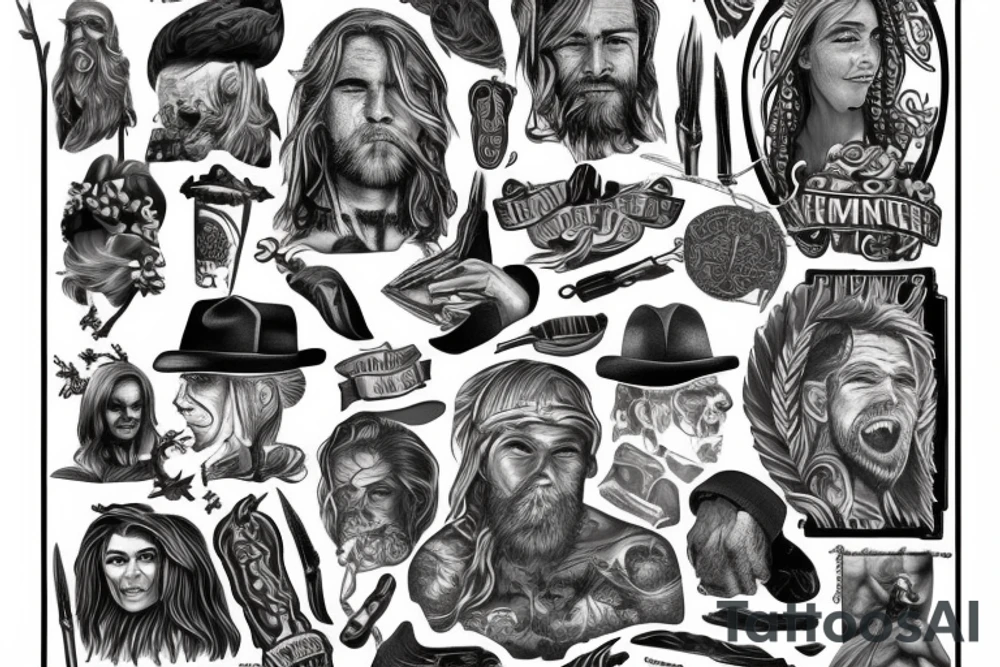 Greek Minnesota water cold Nordic western tattoo idea