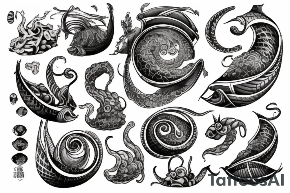 Nautilus galleon tattoo idea