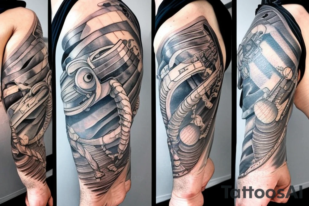 Nautilus attacking ship tattoo idea