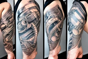 Nautilus attacking ship tattoo idea