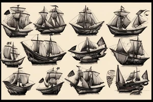 Nautilus attacking ship tattoo idea