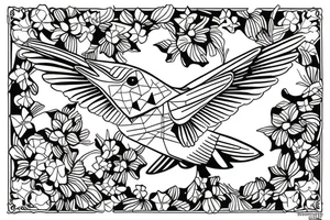 Hummingbird memorial for Grandma. Her nickname is Gema tattoo idea