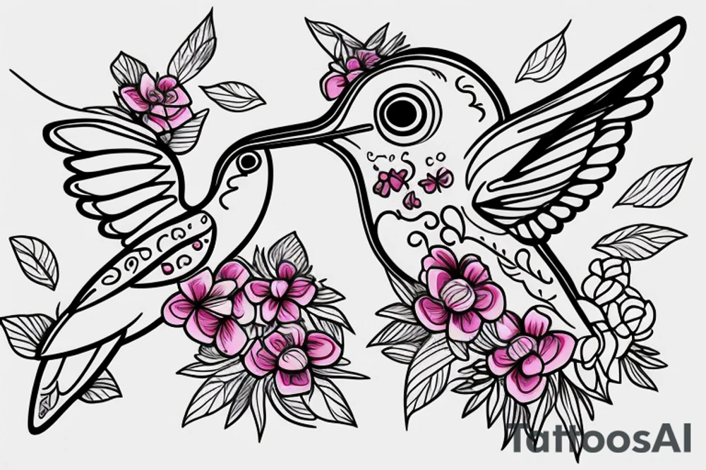 Hummingbird memorial for Grandma. Her nickname is Gema tattoo idea