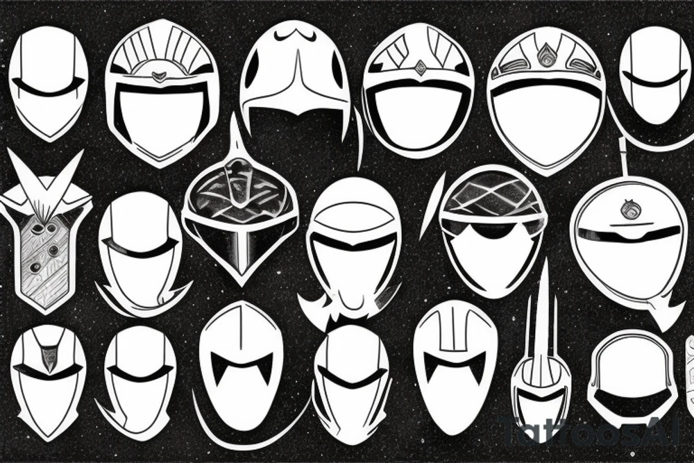 Knight helmet tattoo idea