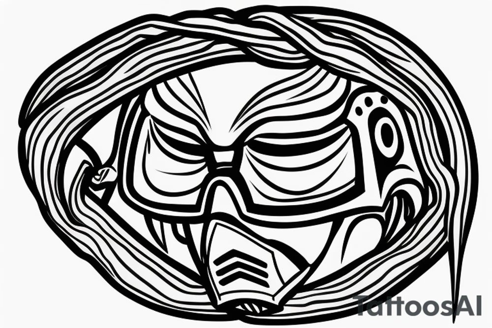 Knight helmet 3/4 perspective front facing tattoo idea