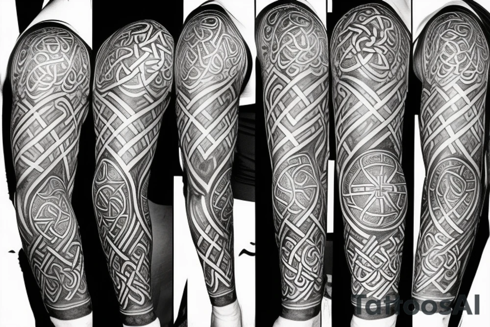 celtic sleeve tattoo idea