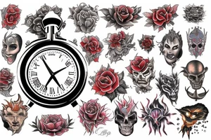 Fire & Ice , time , virgo ,hell tattoo idea