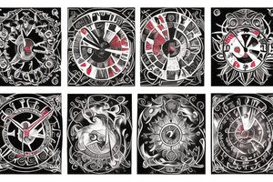 Fire & Ice , time , virgo ,hell tattoo idea