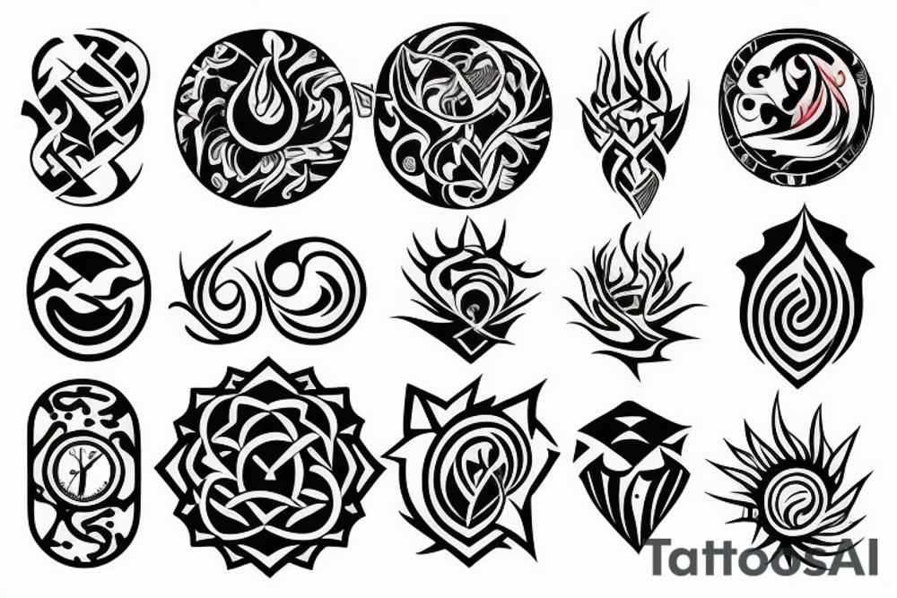 Fire & Ice , time , virgo tattoo idea