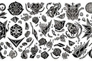 Fire & Ice , time , virgo tattoo idea