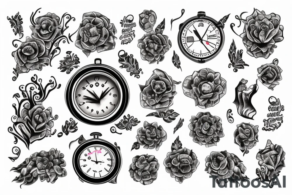 Fire & Ice , time , virgo tattoo idea