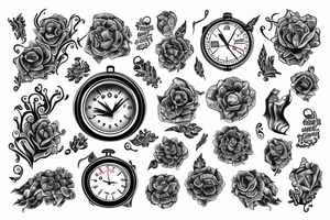 Fire & Ice , time , virgo tattoo idea