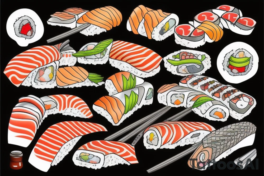 Sushi tattoo idea