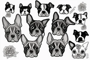 Boston terrier tattoo idea
