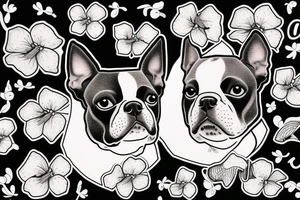 Boston terrier tattoo idea
