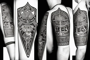 A playing card with a chess piece on it tattoo idea