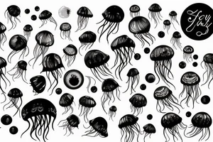 Jellyfish with a black soul tattoo idea